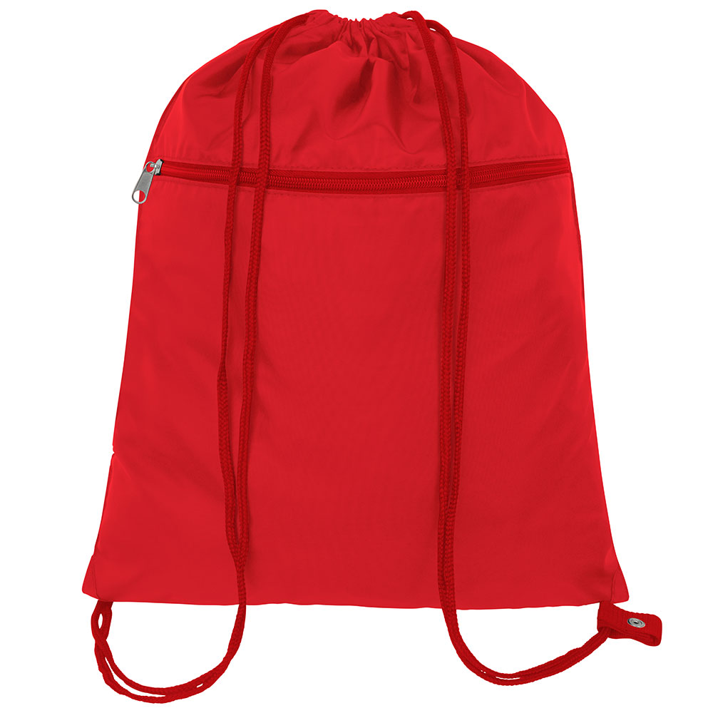 Zipped PE Bag printed with School logo.