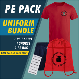 Bundle offer of T Shirt, Shorts and a PE Bag! FREE Name Tape pack!